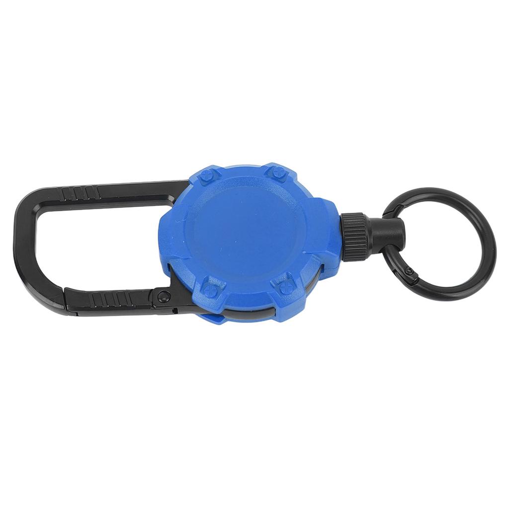 Magnetischer Einziehbarer Schlüsselanhänger Edelstahldraht Easy Pull Schnalle Karabiner Schlüsselanhänger Rot