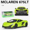 Welly 1:Modello di auto in lega McLaren 675LT in scala 24 Diecast Metallo Veicoli Giocattolo Modello di auto Collezione Alta Simulazione Regali per bambini