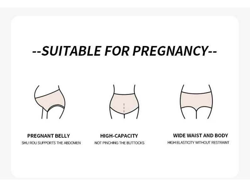 Plus Size Maternity Belly Support High-Waisted Leggings - Non-Binding, Pregnancy-Safe, Body Shaping Pants for Women