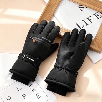 Guanti da Sci Foderati in Pile Unisex: Guanti da Sci Uomo e Donna, Guanti da Sci da Donna per Studenti, Guanti Elettrici da Esterno per Bicicletta, Guanti Invernali Senza Dita da Uomo