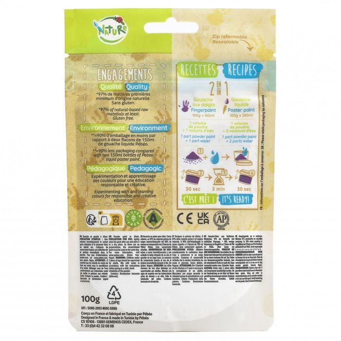 Powdered Gouache - PEBEO - Brown - For Children from 2 Years Old