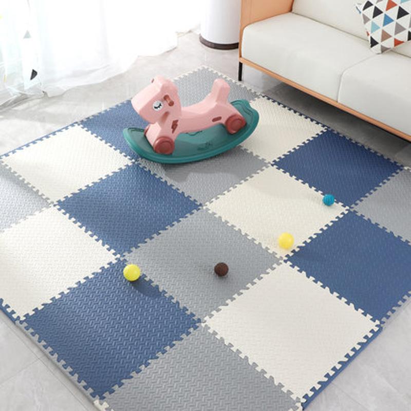 Thickened Foam Patchwork Mat Children's Tatami Crawling Pad Water Absorbent Dirt Resistant Carpet Bedroom Bedside Puzzle Floor