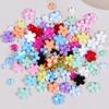 1 Set 3D Acrylic Flower for Nails Charms Summer Decoration Rhinestones Pearl Beads Parts Nail Supplies Accessories Mixed 3/6mm