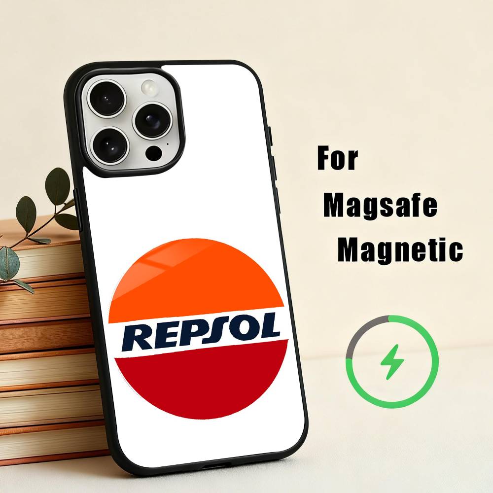 D-Repsol-S M-Mobile-E Phone Case For iPhone17,16,15,14,13,12,11 Plus,For Magnetic Wireless Charge Cover