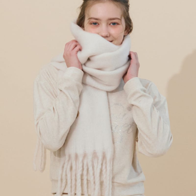 ETRE AU SOMMET EAS Logo Flinge Muffler (Ivory)