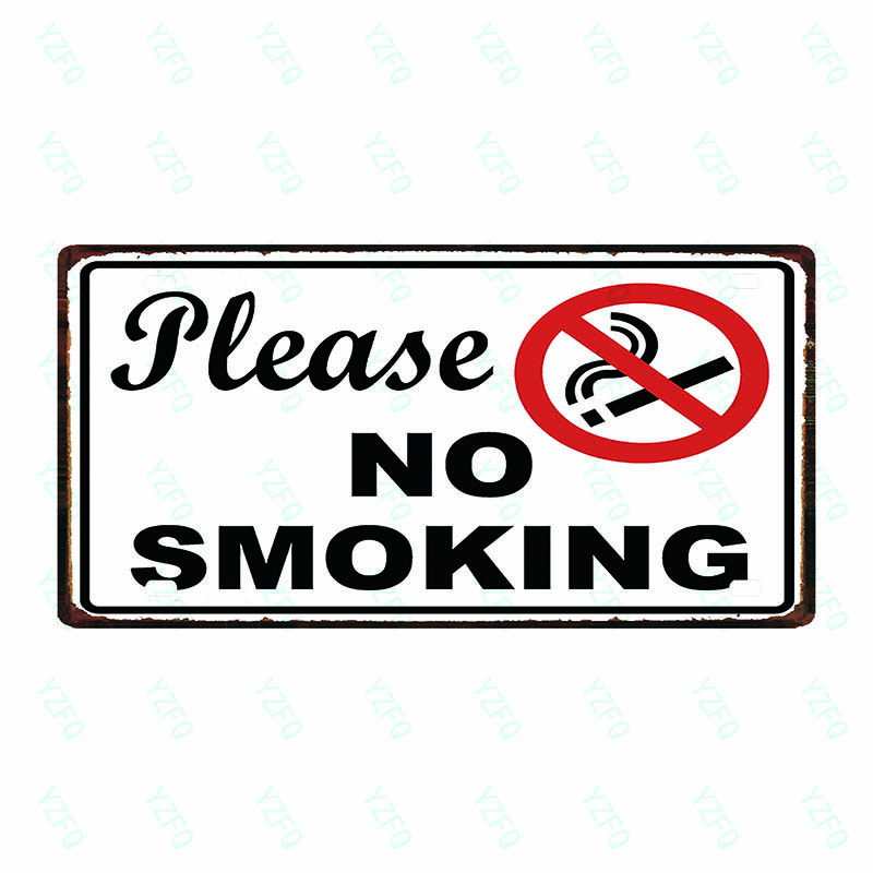 No Smoking Wifi Exit Toilet Indication Sign Tin Plate Vintage Metal Sign For Shop Bar Home Decor Poster Customizable DC0057A