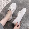 Women Boat Shoes White Canvas Shoes For Women Travel Non-slip Shoes Low Platform Sneakers Shallow Cut Casual Female Flats Shoes
