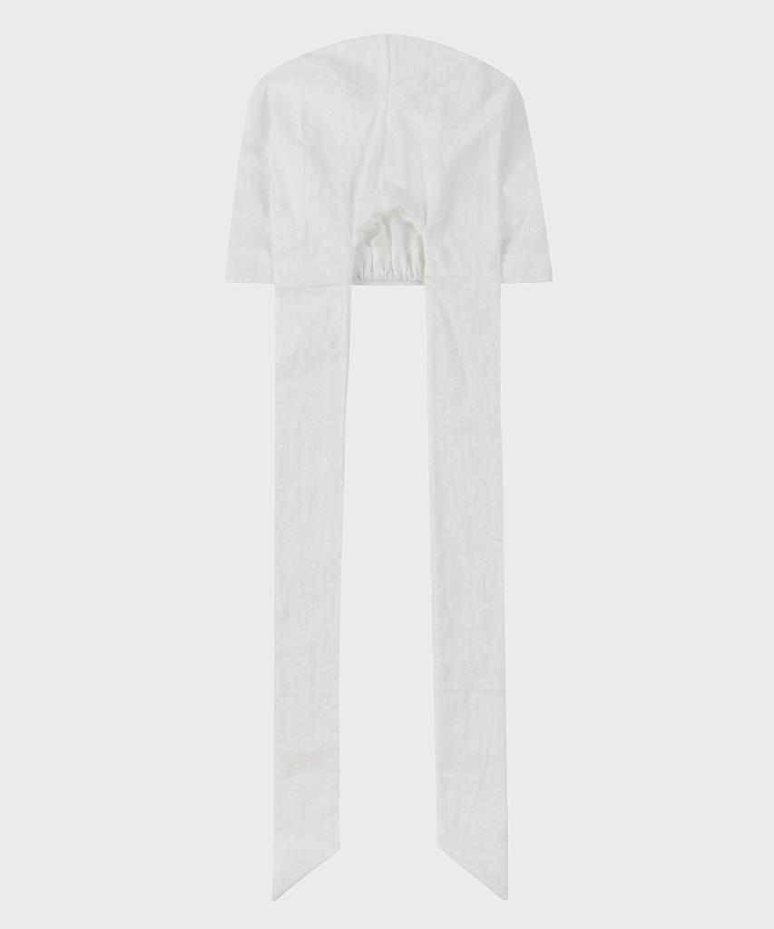 EIREVE Long Tie Bandana (White)