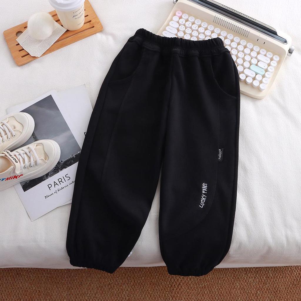 Kids' Casual Sports Joggers: Spring 2026 Boys' Korean-Style Loose Sweatpants