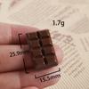 10PCS Resin Kawaii Simulation Milk Chocolate Flatback Cabochon Candy DIY Dollhouse Food Ornament Miniature for Phone Jewelry