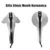 Portable Jaw Harp Chrome Russian Musical Harmonica Beautiful Sound Jews Ethnic Harp Professional Musical Instrument