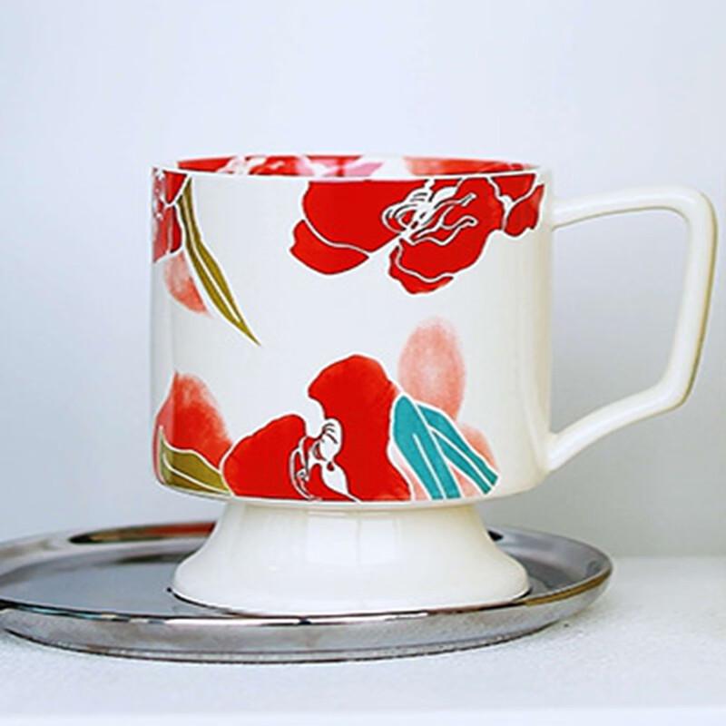 Shangqi Vintage Iris Ceramic Goblet (Set of 2)