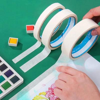 10M Masking Tape White Writable Sealing Self Adhesive Tape Waterproof for Art Painting Sketch Car DIY Paper School Supplies