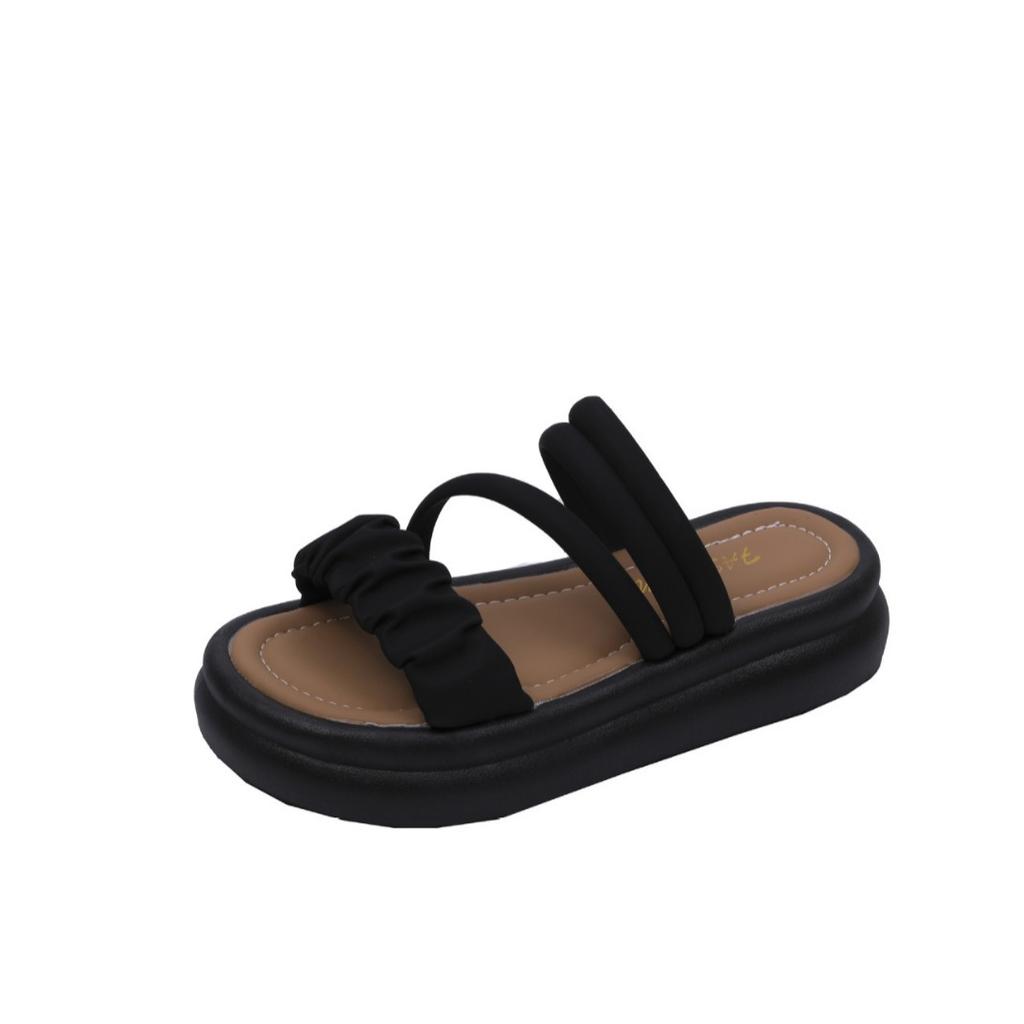 Platform sandals women's new summer wear exquisite fashion high sense with skirt beach two wear sandals