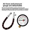 Black Tire Pressure Gauge Optimal Tire Pressure Tool Pressure Sensor Air Release Valve Quick Deflation Function