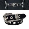  Girl Waistbelt Women Decorative Belt for Pants Skirt Fashion Shimmering Belt Subculture Belt Elegant Sequined Belt