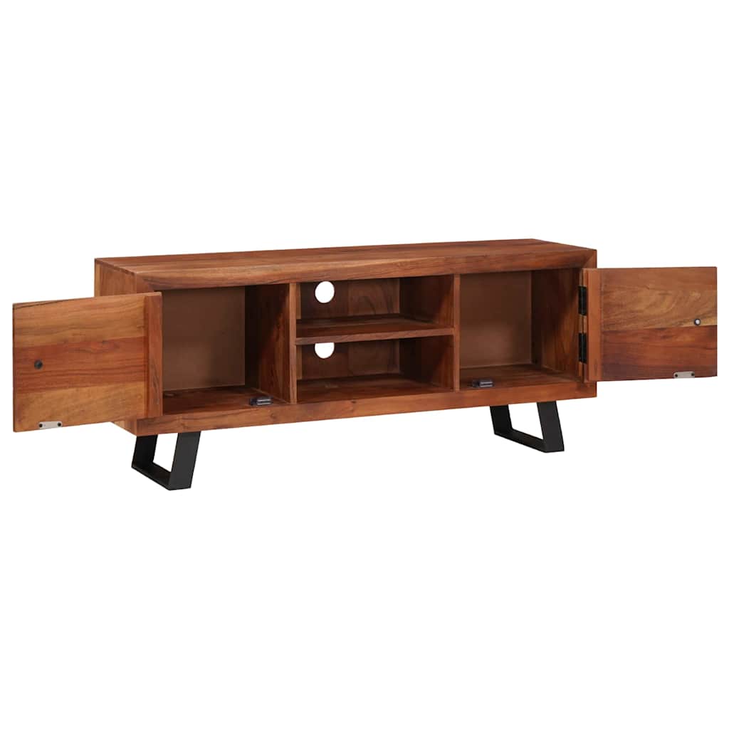 TV Stand Honey Brown 112 X 30 X 48 Cm Solid Acacia Wood