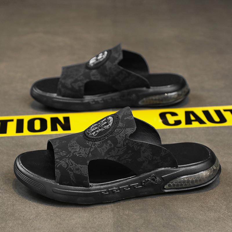 

Fashion CYYTL Mens Slippers Casual Shoes Summer Beach Sandals Outdoor Slides Leather Walking Comfort Fashion Lightweight Luxury Designer 44