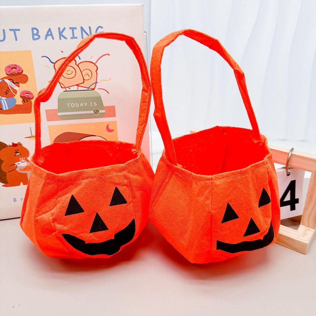 Kreative Cartoon Halloween Kinder Süßigkeitstüten Geeignetes Festival Kinder Süßigkeiten Gesicht Kürbistasche Allerheiligen Cosplay Deko Taschen