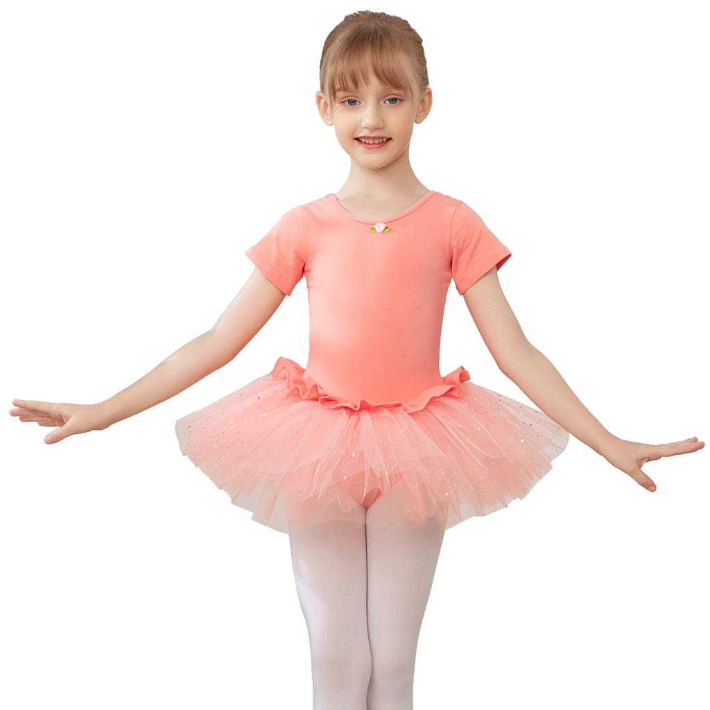 Mädchen Ballett Trikots Tutu Kleid Ballettrock für Kinder Kinder Tanzrock Gymnastik Tanzbekleidung Ballerina Camisole Gazerock