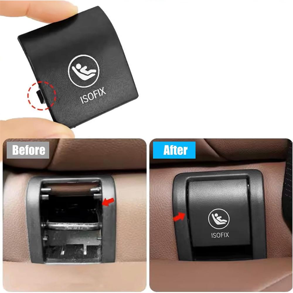 

Черный крюк-якорь для детского сиденья Крышка Isofix 52207499786 Для BMW X5 G05 2019-25