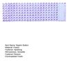 100Pcs Napkin Button Rings Sparkling Rhinestones Inlaid 8-Row Design Napkin Fasteners Festive Tableware Accents