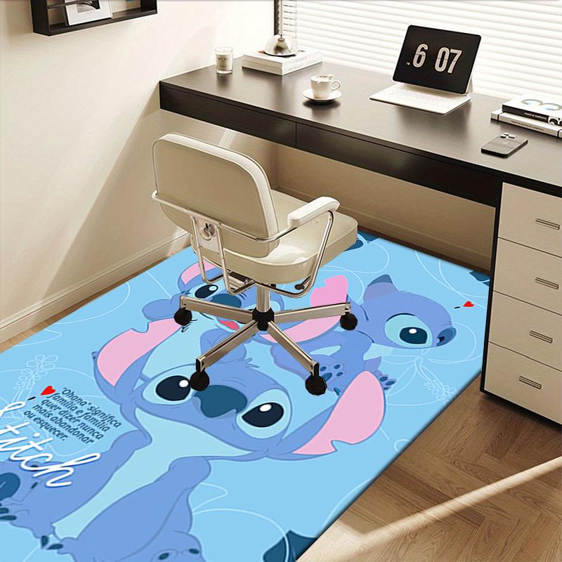 Office Rug Stitch, Lilo theme 3D Printed Anti-Slip Rug-Machine Washable for Living Room