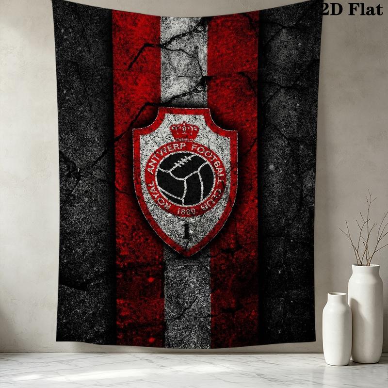 Royal Antwerp Fc Wall Tapestry Aesthetic Wall Hanging Printed Fabric Blanket Decorative Tapestries For Bedroom Living Room Home Decor