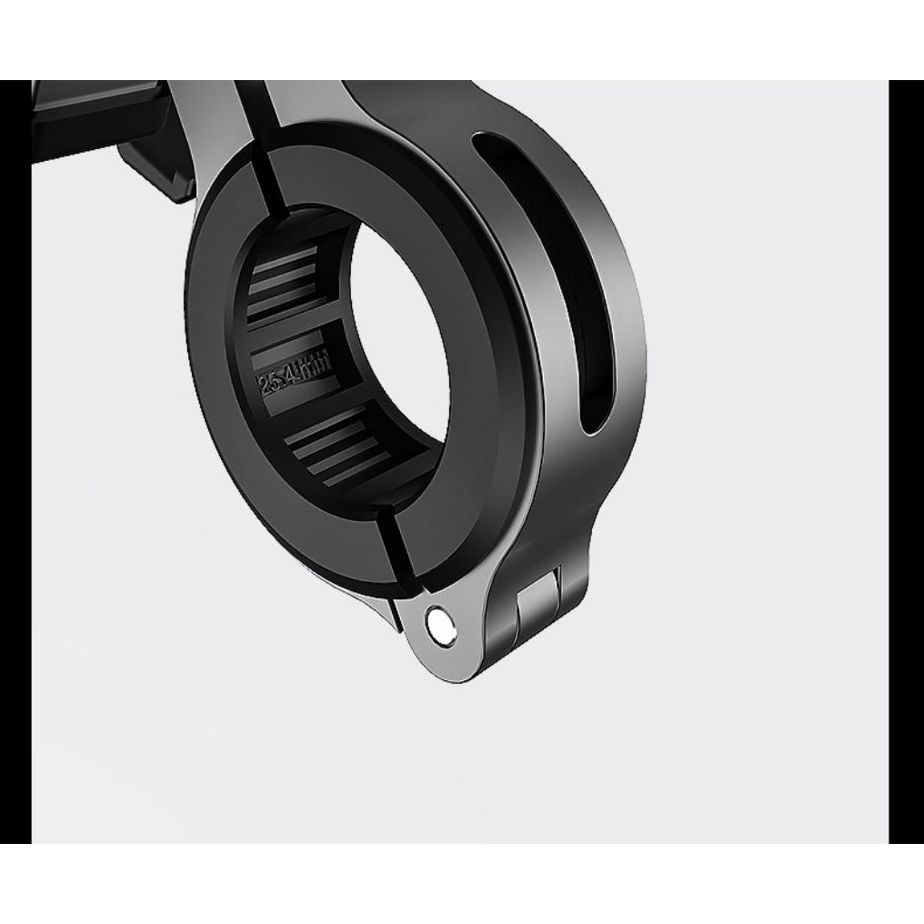 Motorsykkel Telefonholder Lader, USB/QC 3.0 Uttak med Bryter, 360° Vanntett, USB-lader, Aluminium Styre/Speilfeste for 3,5-6 Tommers Telefoner