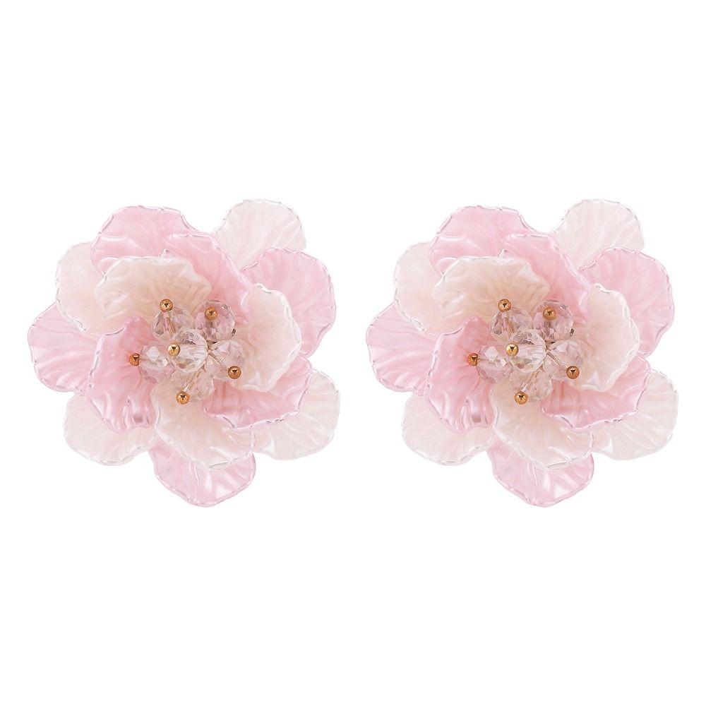 Camellia Flower Imitation Pearl Necklace Romantic Clavicle Chain Necklace  Fashion Jewelry