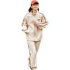Top Cald Simplu cu Gât Rotund Respirabil Confortabil Pantaloni Lungi Costum Sport Casual Bărbați Culoare Gri Nisip Noroi 952448201-4