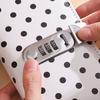 PU Leather Cash Savings Binder 100 Pockets Polka Dot Design Cash Envelope Savings Book with Combination Lock