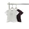 26 Early Spring High-Quality Underwire Short-Sleeve Triangle Logo Slimming Cotton T-Shirt - White Trendy Brand