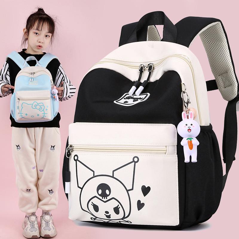 Adorable Cartoon Backpack For Girls Trendy Oxford Fabric Fun Lightweight School Bag
