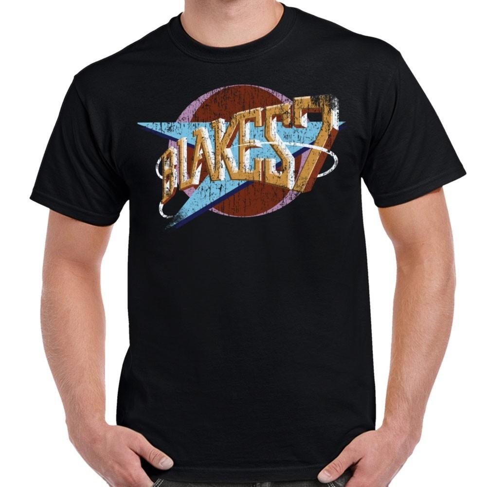 Blakes 7 Distressed Logo Adult T-Shirt S