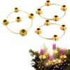 Christmas Advent Wreath Candle Holder, Metal Candle Holder, Festive Table Decoration, Home, Party Decoration