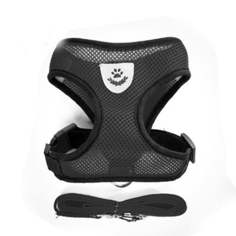 S-XL Pet Leash Cat and Dog Rope Vest Type Mesh Breathable Pet Harness