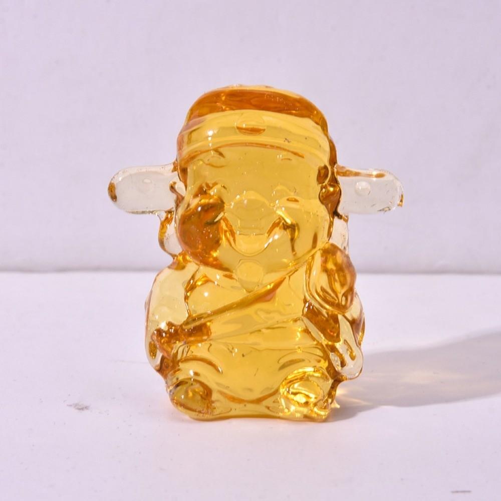 Gifts Good Luck Five Gods of Wealth Statue God of Wealth Decoration Desktop Jewelry Crystal Ornament Five Fu God of Wealth