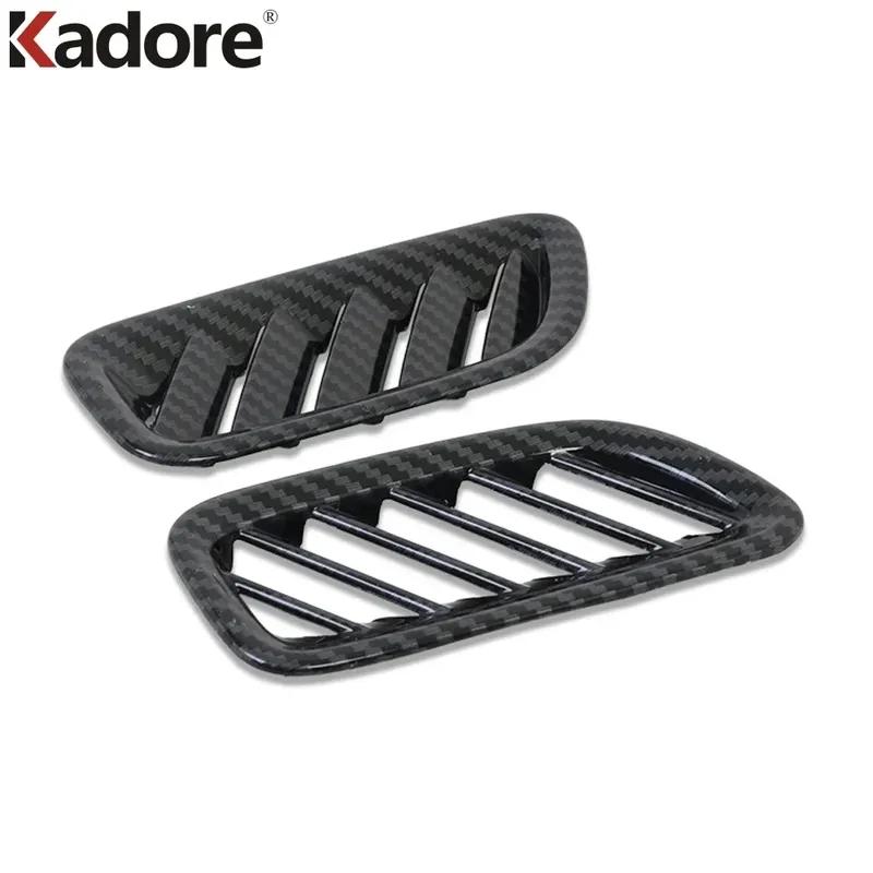 For Hyundai Palisade - 2024 Carbon Fiber Car Front Upper Air Condition Vent Outlet Cover Trim Interior Accessories