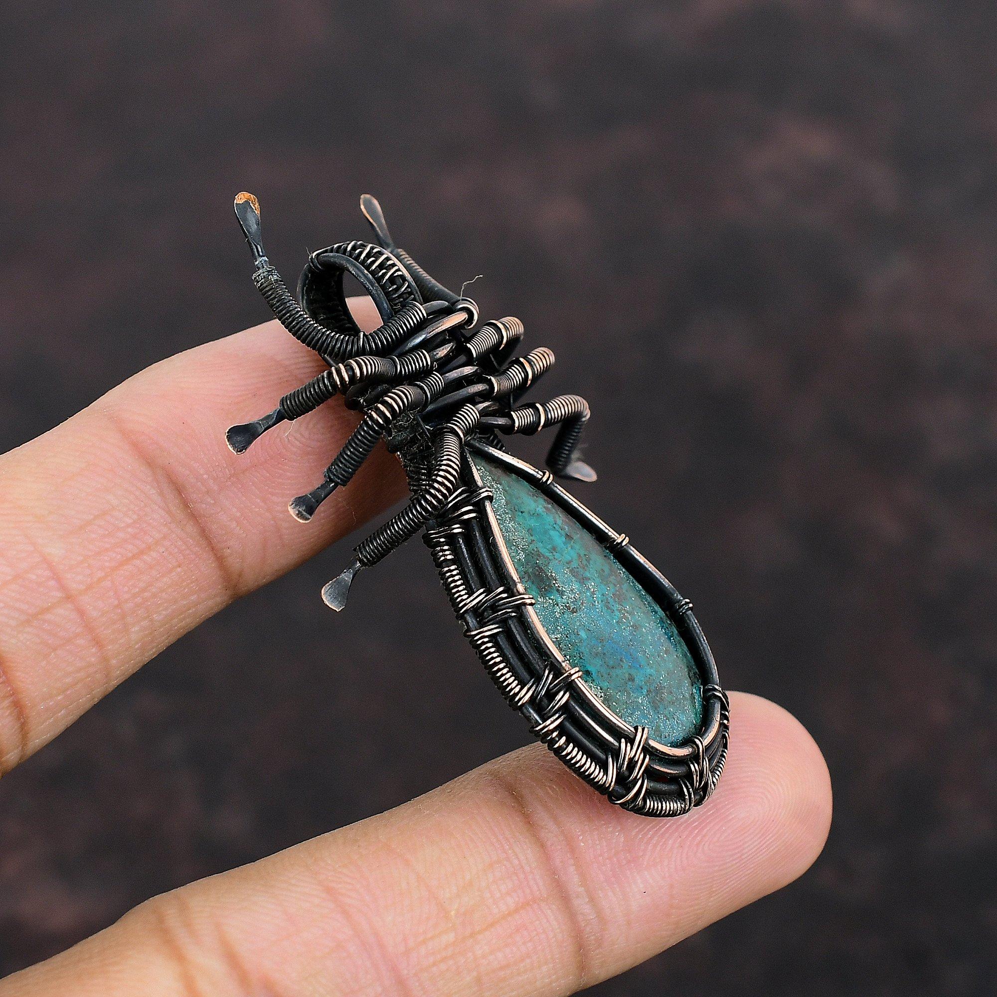 Кулон с хризоколлой — фото 3