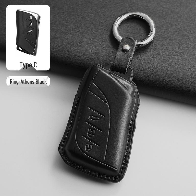 Handmade Natural Leather Key Holder for Lexus Women