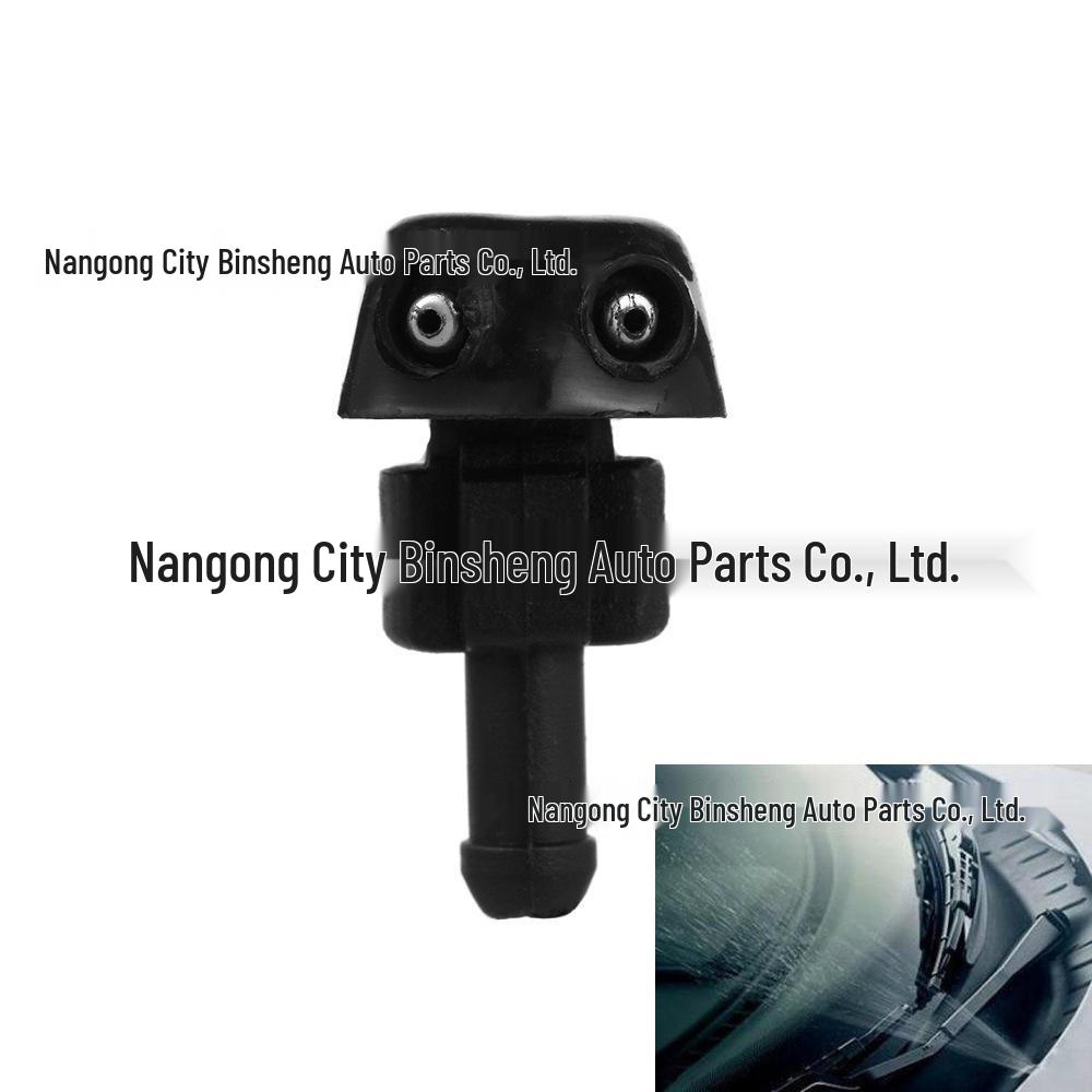 Fan-Shaped Mist Spray Nozzle for Pickup Truck Windshield and Hood Cleaning