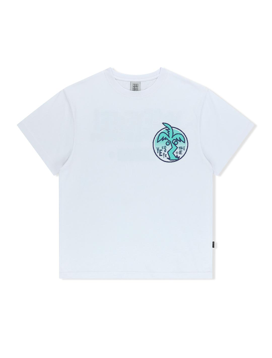Yes Ic Y.E.S Palm Tree Tee White White/S