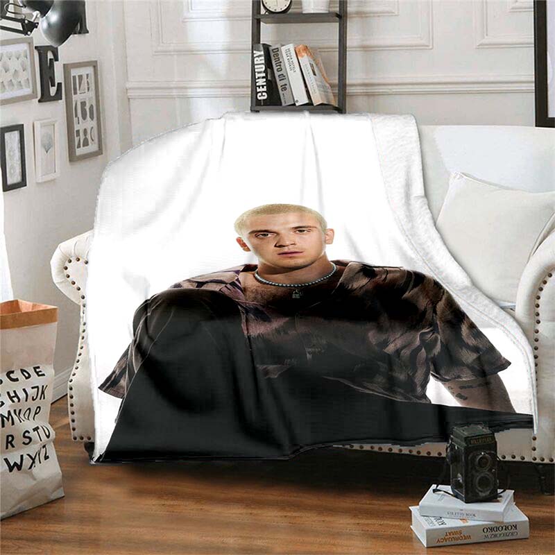 Customizable L-Lauv Singer Soft Flannel Blanket, Warm and Comfortable, Suitable for Picnics, Beds, Sofas, and Home Bedrooms.