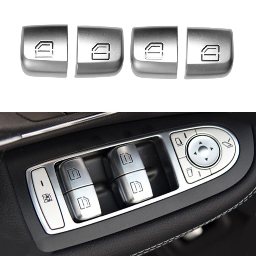 Car Window Switch Repair Button Cover Vehicle Door Glass Control Switch Key Cap For Mercedes Benz W205 W253 W213 C E GLC Class