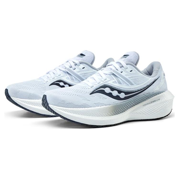 SAUCONY Triumph 20 Comfortable Simple Non-Slip Durable Low-Top Running Shoes Women Sneaker White Black S10759-11