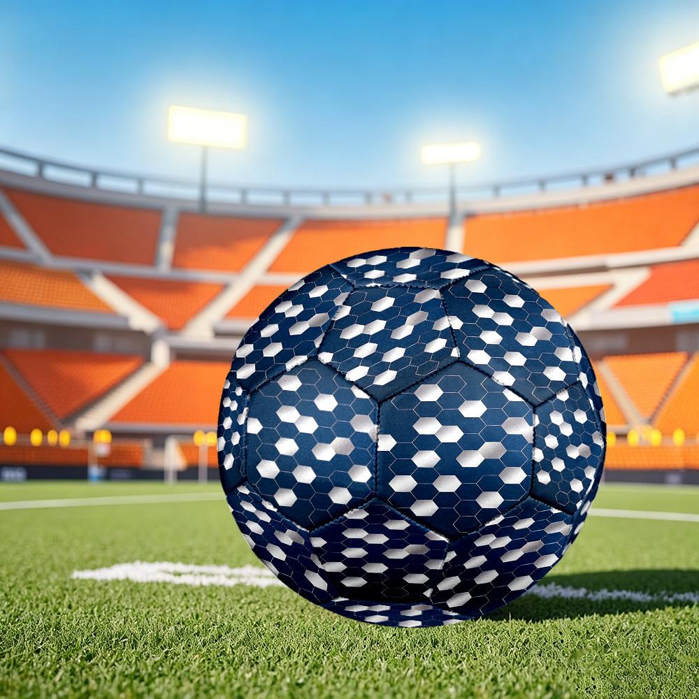 1pc Hexagonal Size 5 Soccer Ball Professional Lightweight Durable Match Training Football Indoor &Outdoor Sports BallTraining Ball Y2