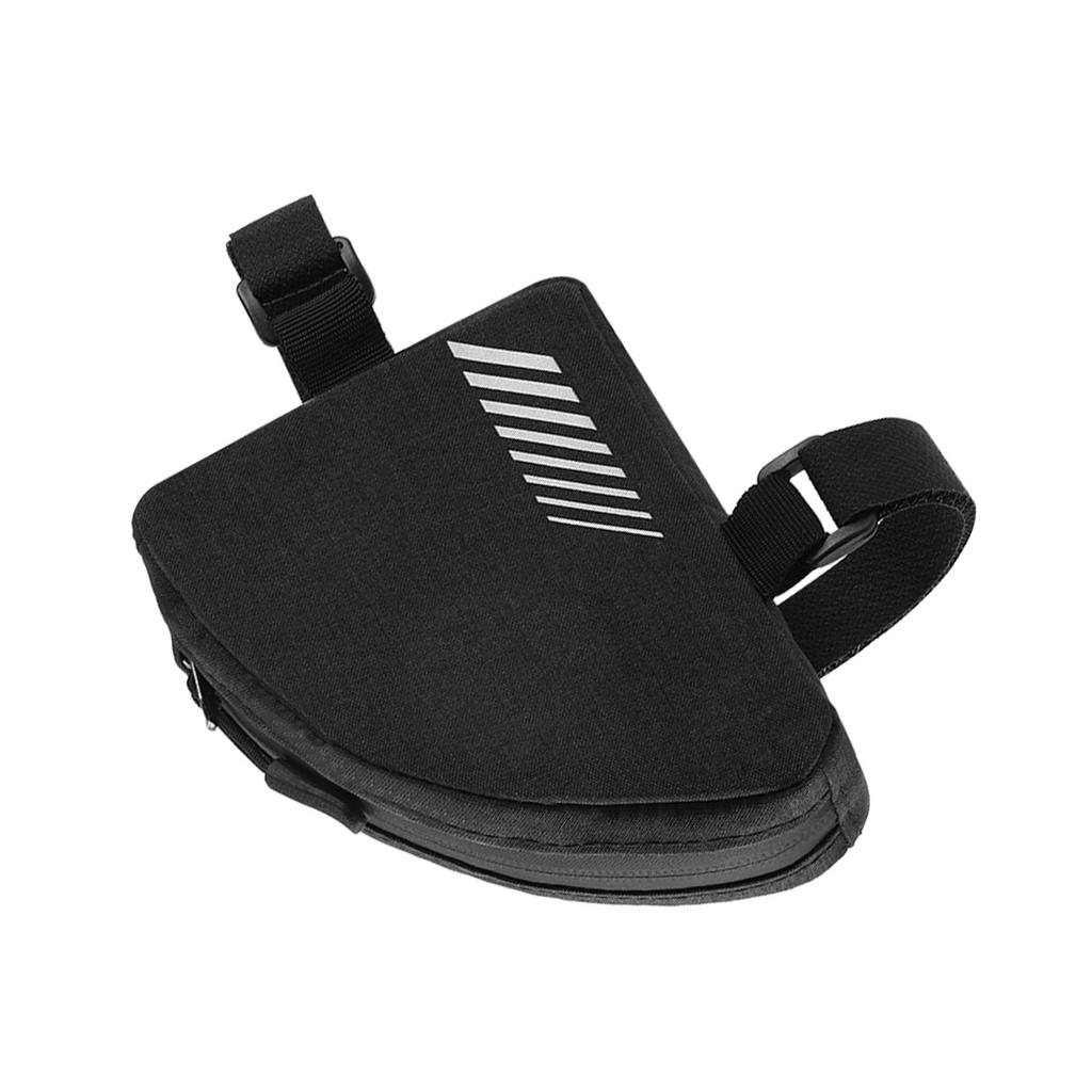 Bike Top Tube Bag Triangle Storage Pouch Compact Reflective Rainproof Design for Road Mountain Commuter Cycling