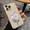 Watercolor Floral Clear Phone Case for iPhone 17 17E 16 16E 15 14 13 12 11 Air Pro Max Plus Aesthetic Soft TPU Cover