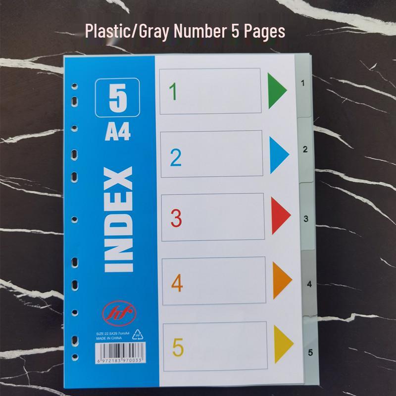 Набор разделителей для листов формата А4 12 ежемесячных индексных страниц 50 страниц с метками 31 цветная страница классификации по буквам с перфорацией на 11 отверстий 790₽